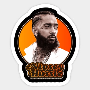 Retro Nipsey Hussle Tribute Sticker